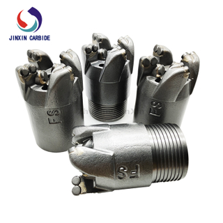 PDC four-wing linear concave drill bit is used for mining stone mining