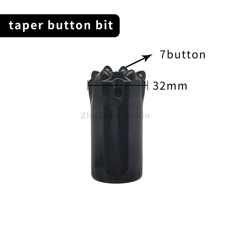 7 Buttons 7/11 Degree tapered button bit for rock drilling