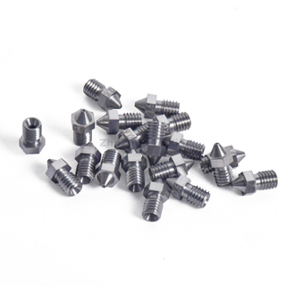 Cemented Carbide Nozzle Low Price 3D Printer Nozzle Various Size Carbide Threaded Nozzle